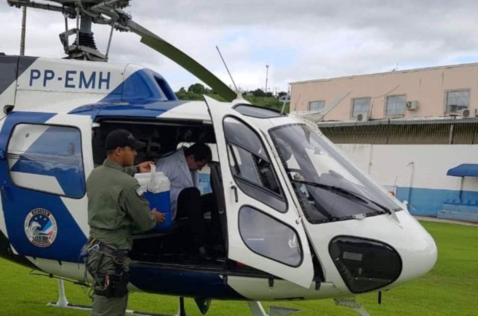 Força aérea auxilia Central de Captação de Órgãos em missão na tarde desta segunda-feira