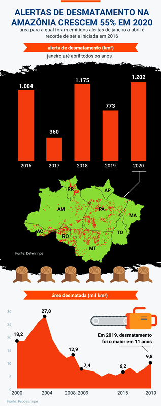 Começa operação das Forças Armadas para combater desmatamento na Amazônia