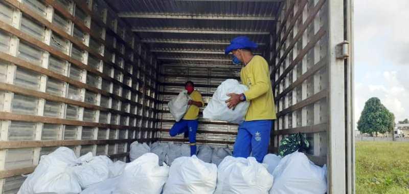 Ação Social entrega cestas de verduras à famílias nas comunidades de Cobraice e Sayonara, em Conceição da Barra