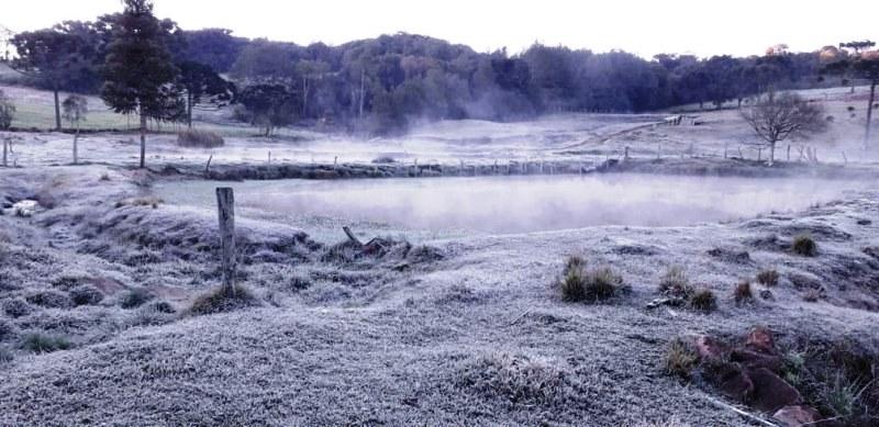 RS amanhece mais um dia com temperaturas negativas e geada