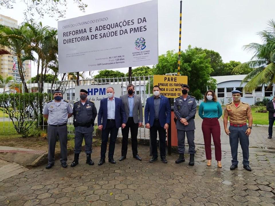 Casagrande assina Ordem de Serviço para reforma geral do Hospital da Polícia Militar