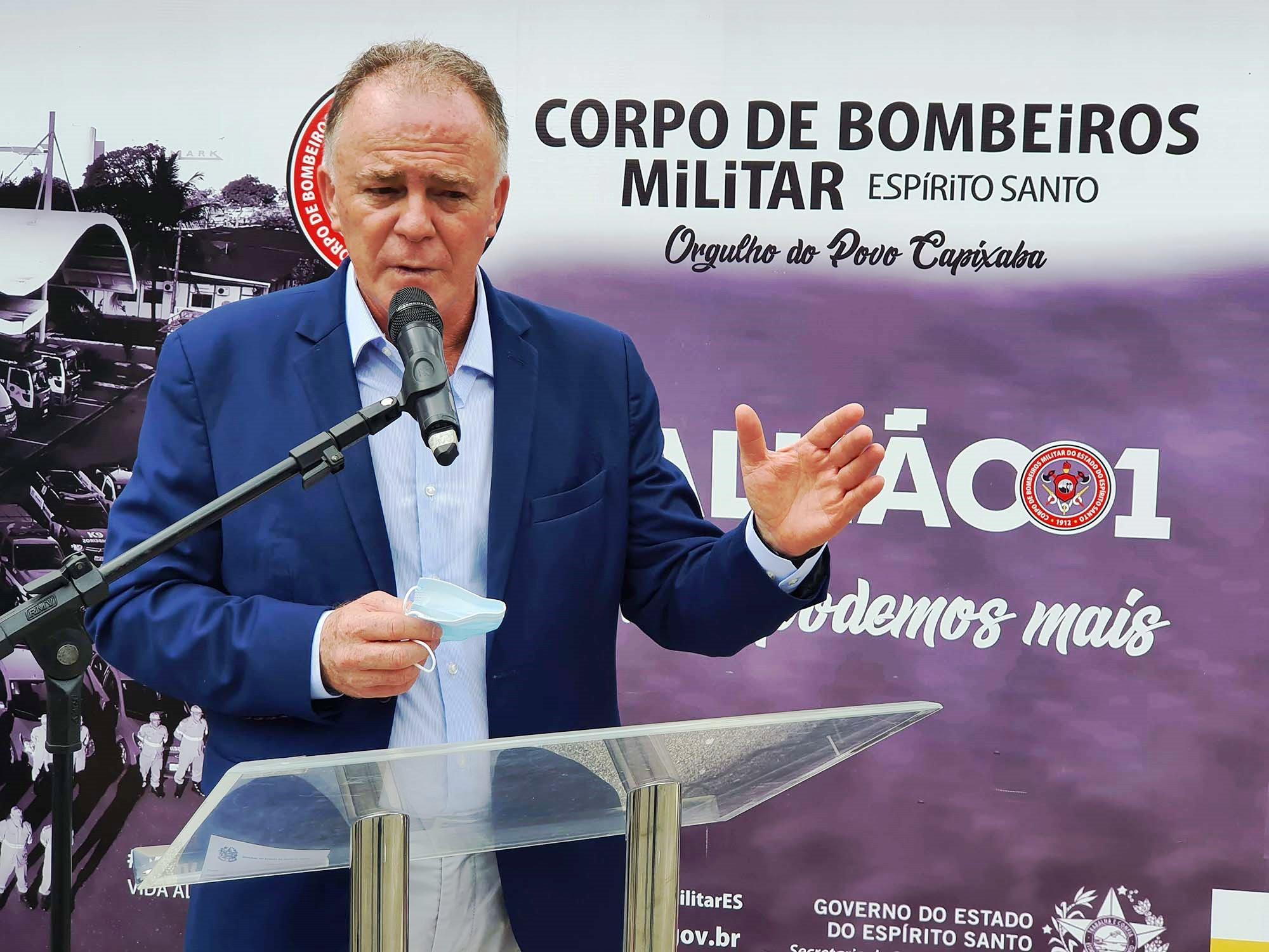 Corpo de Bombeiros do ES recebe novas viaturas e caminhão no aniversário de 108 anos da Corporação