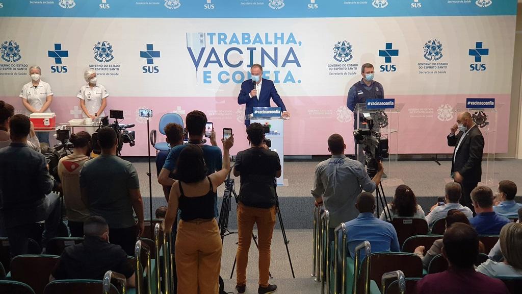  Governo inicia Campanha Nacional de Vacinação contra a Covid-19 no Espírito Santo