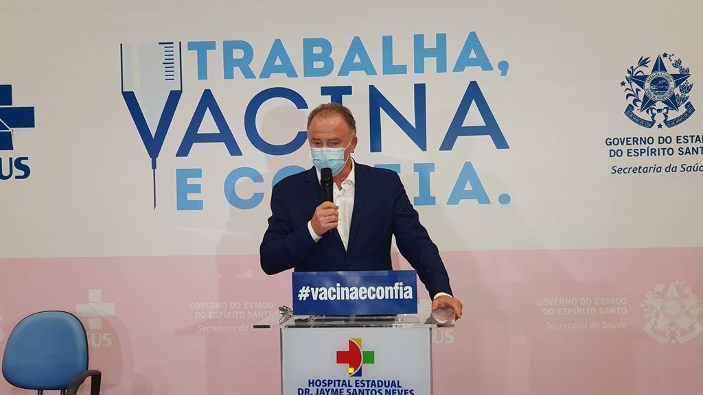  Governo inicia Campanha Nacional de Vacinação contra a Covid-19 no Espírito Santo