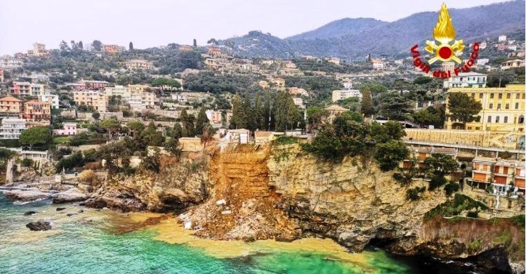 Deslizamento em cemitério na Itália lança 200 caixões ao mar