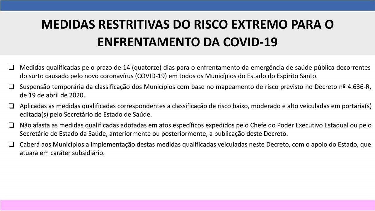 ES inicia quarentena mais rígida nesta quinta-feira (18): Veja o que está permitido ou não!