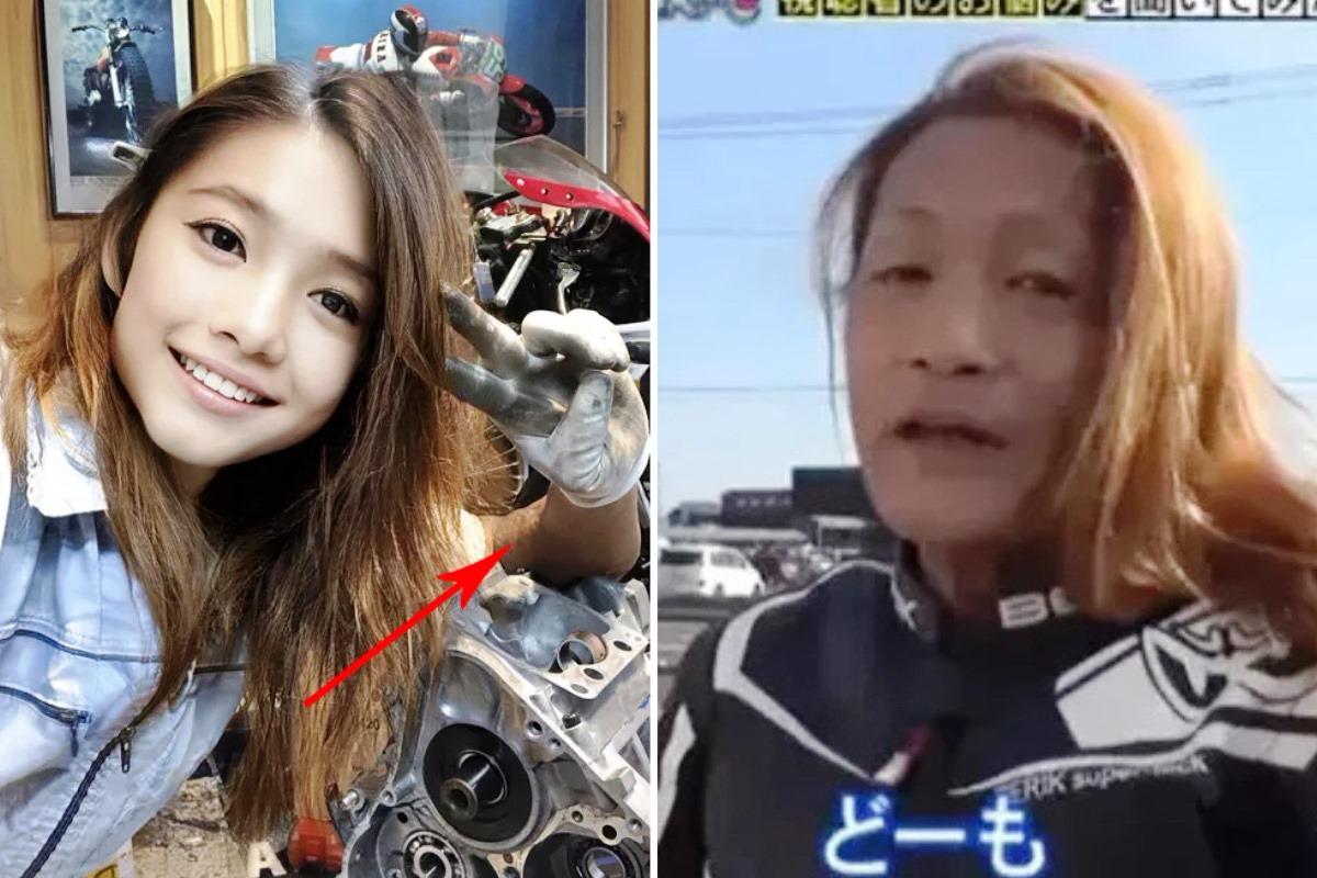 Influencer japonesa motociclista é desmascarada; trata-se de um homem de 50 anos