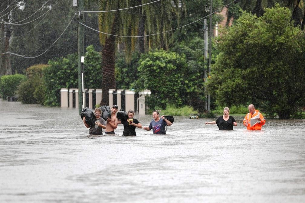 Tempestades deixam regiões da Austrália debaixo d'água