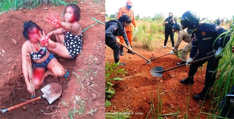 Garotas são obrigadas a abrir a própria cova antes de serem mortas