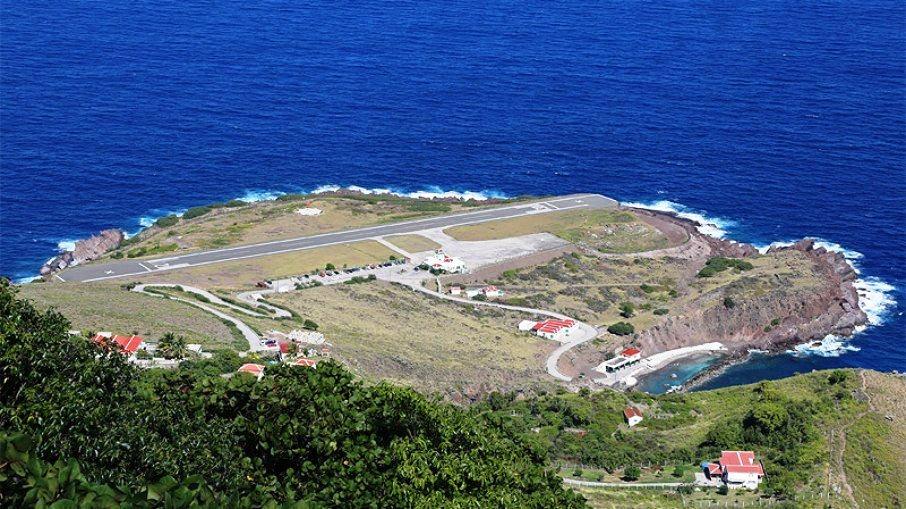 Aeroporto de Saba, o menor do mundo, fica em 