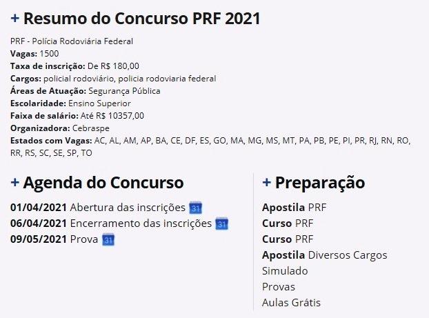 Inscrições para concurso da PRF com 1.500 vagas termina nesta terça-feira (6)