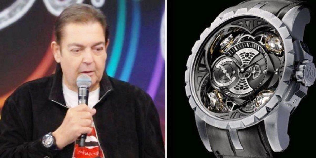 Faustão ostentou relógio de 6 milhões em seu programa na Globo