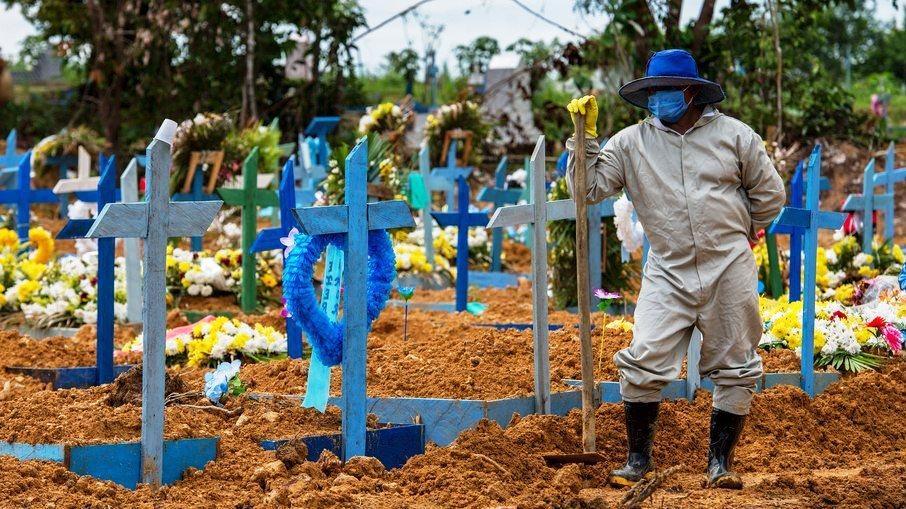 Brasil completa 100 dias consecutivos com média de mortes por Covid acima de mil