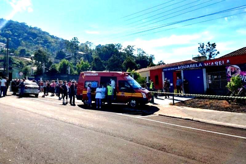 Jovem com facão invade creche e mata crianças e professoras em Saudades, Oeste de SC