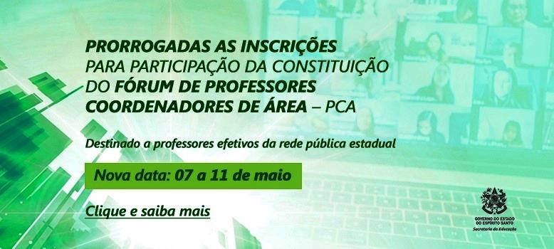 Sedu reabre inscrições para Fórum de Professores Coordenadores de Área no ES