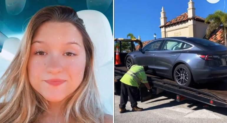 Filha de Gugu Liberato tem carro de luxo de R$ 260 mil guinchado