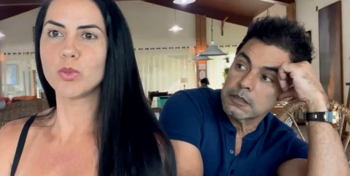 Noiva de Zezé, após barraco e tapa em camarim, detona em recado para a mulher de Luciano