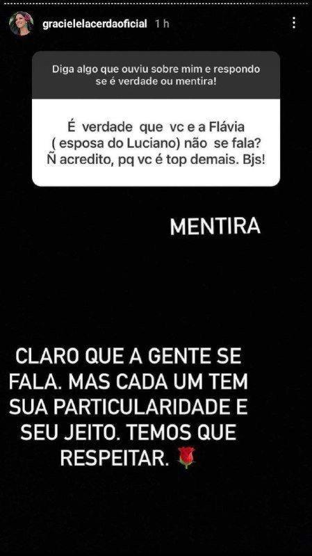 Noiva de Zezé, após barraco e tapa em camarim, detona em recado para a mulher de Luciano