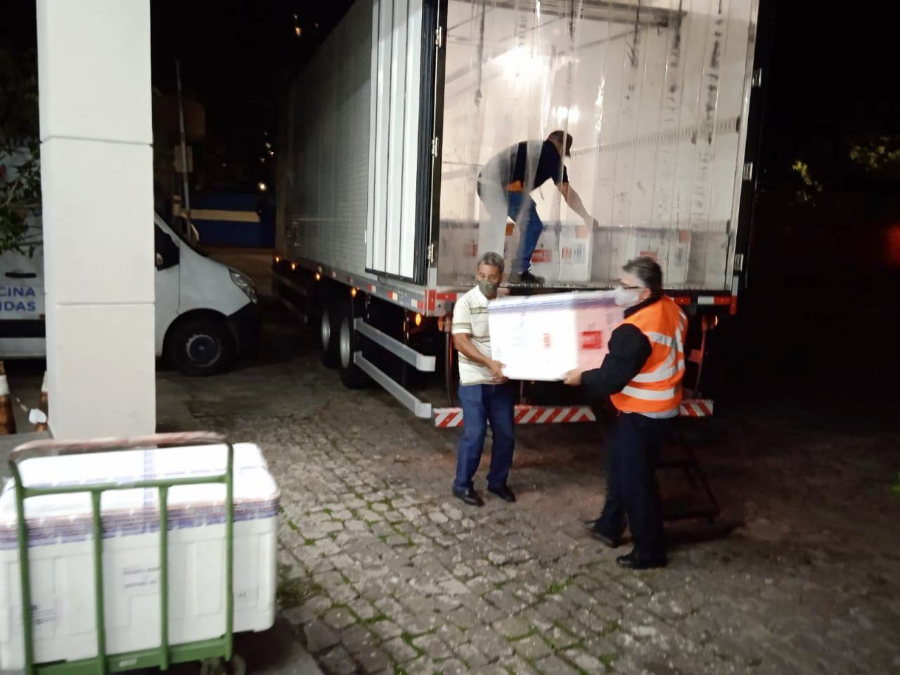 Estado recebe mais de 190 mil doses de vacinas contra a Covid-19