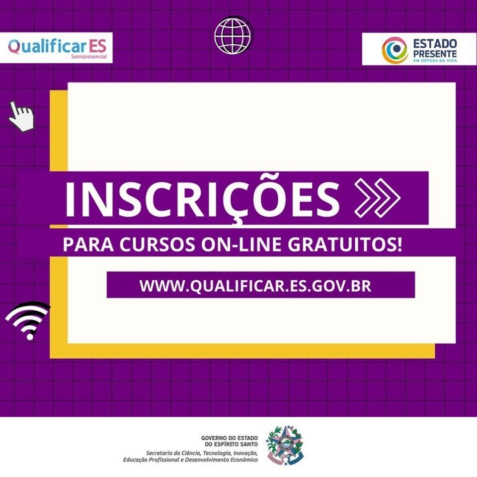 Governo do ES abre 10 mil vagas para cursos de qualificação profissional on-line
