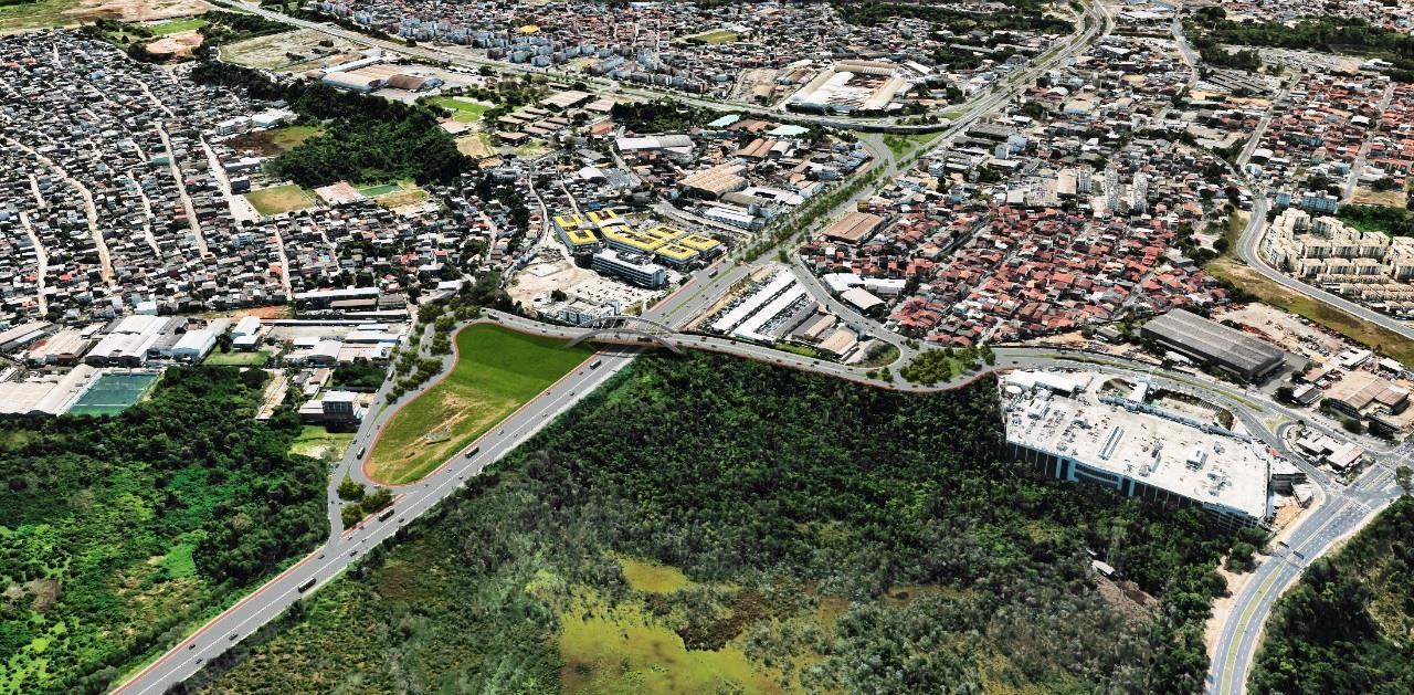 Casagrande visita canteiro de obras do Trevo de Carapina, na Região Metropolitana, neste sábado (22)