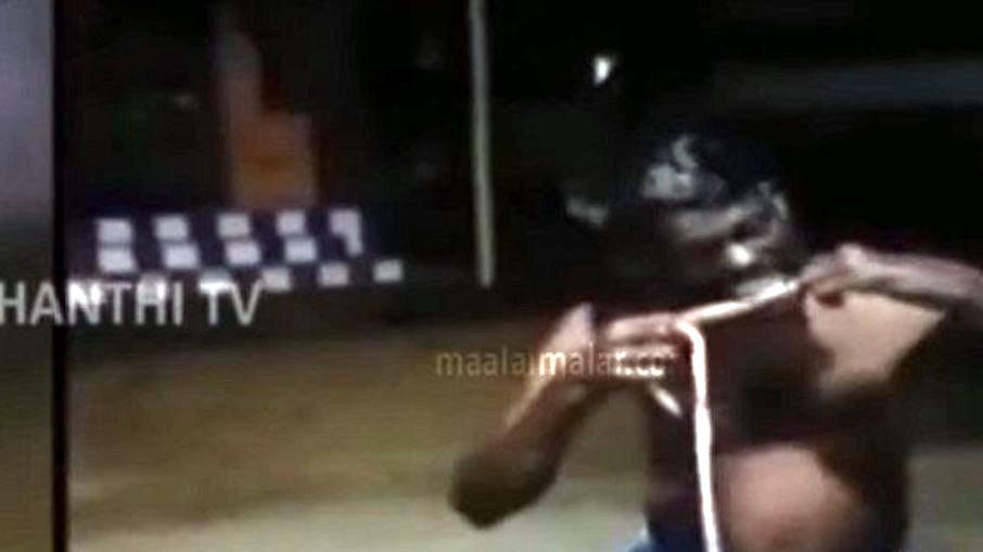 Homem é filmado comendo cobra para “prevenir” infecção por Covid-19