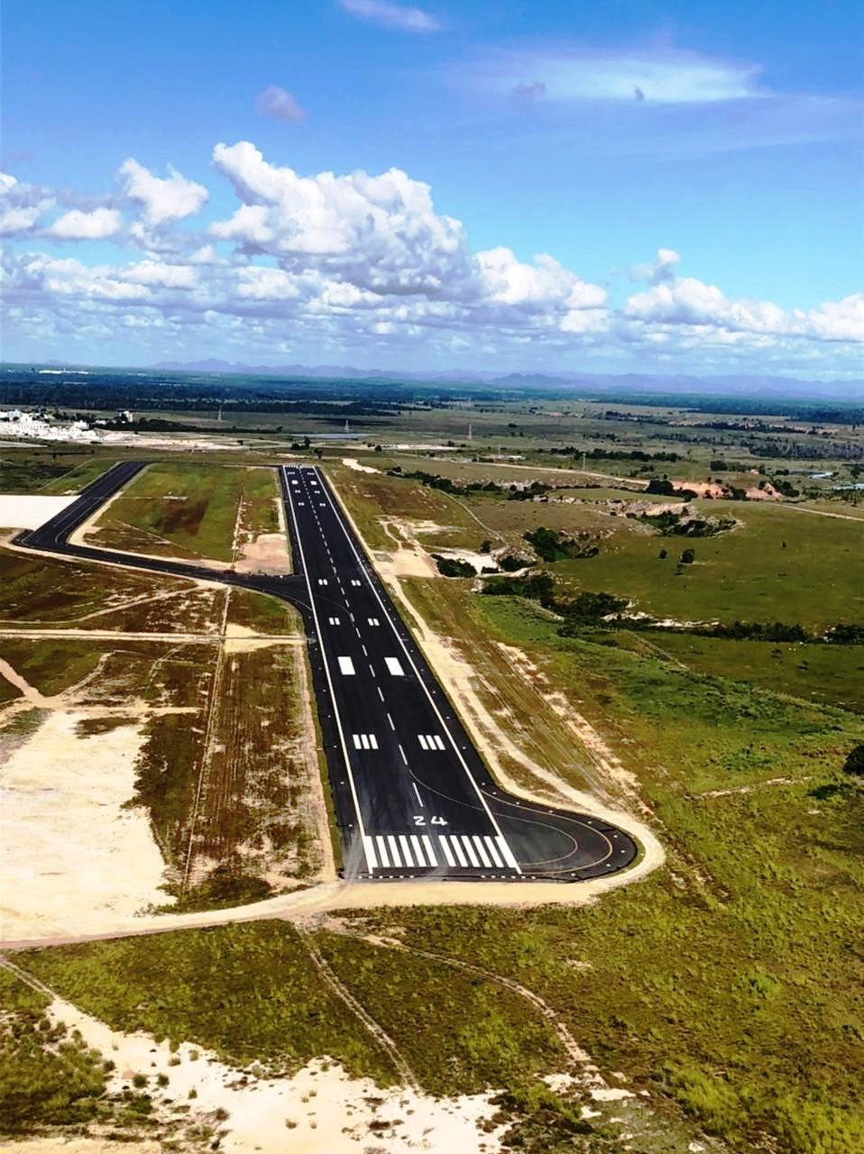 Governo do ES conclui obras da Pista do Aeroporto Regional de Linhares