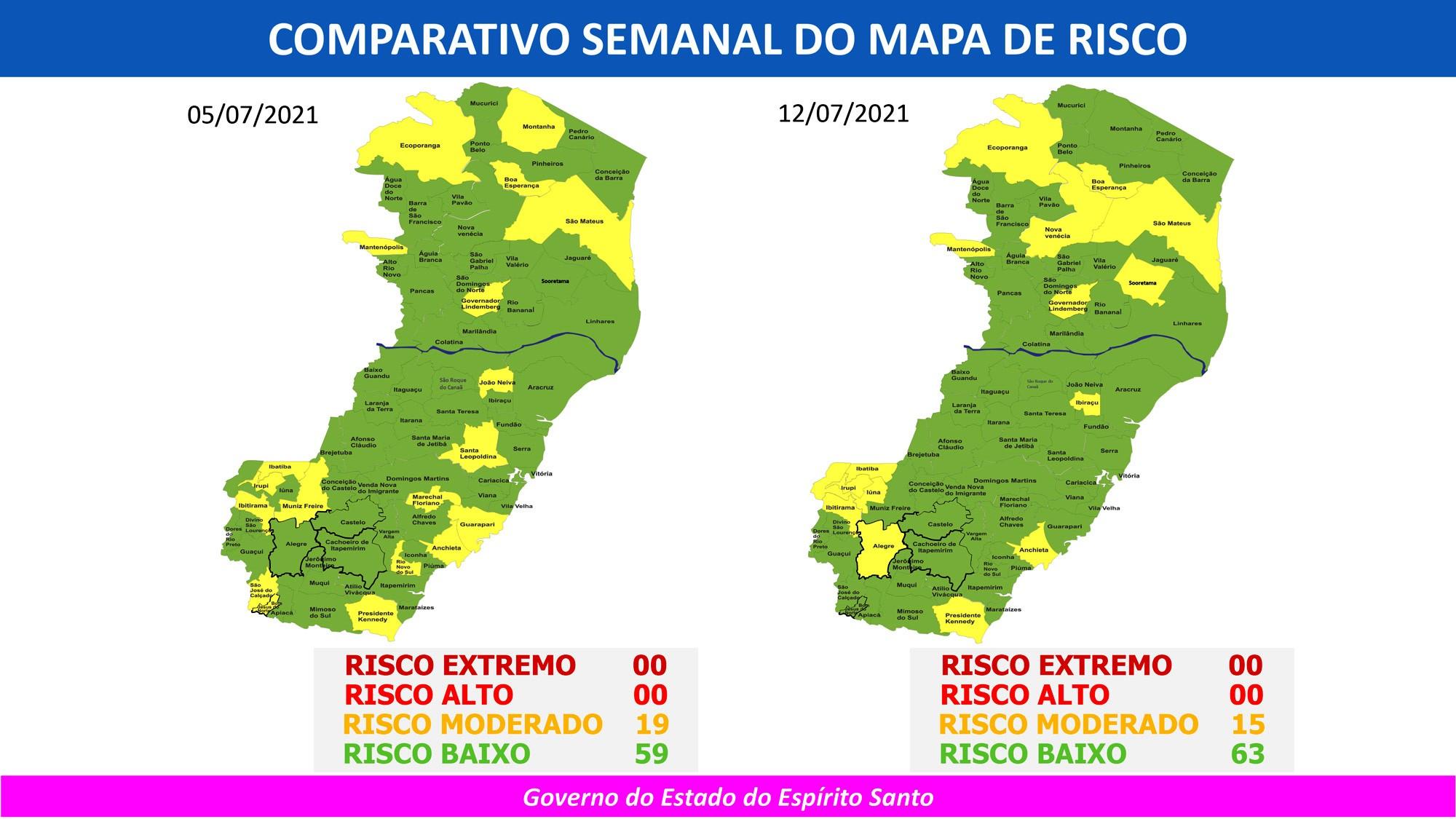 Governo do Espírito Santo divulga novo mapa da Covid-19 nesta sexta-feira (9)