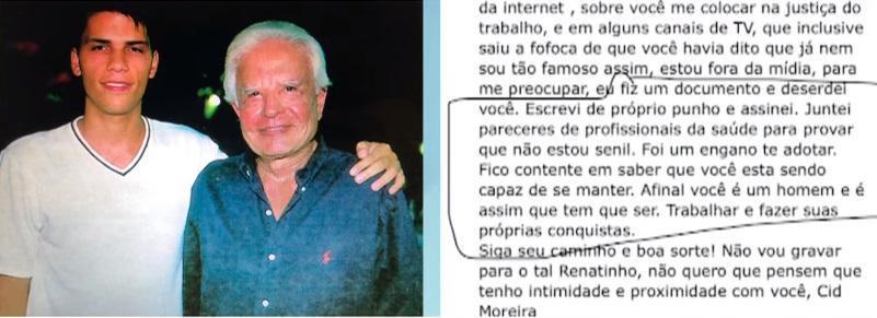 Cid Moreira deixa filho na miséria, após assumir relacionamento: “Tirou tudo de mim”