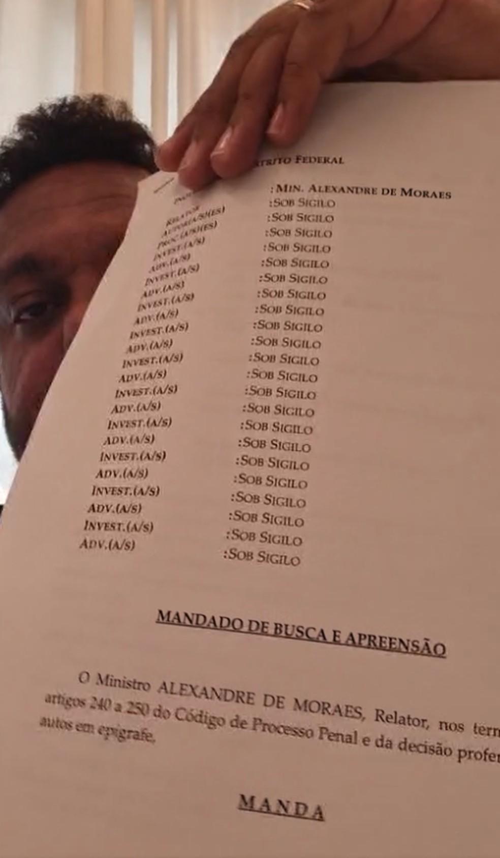 PF faz buscas em endereços ligados a Sérgio Reis e o deputado Otoni de Paula