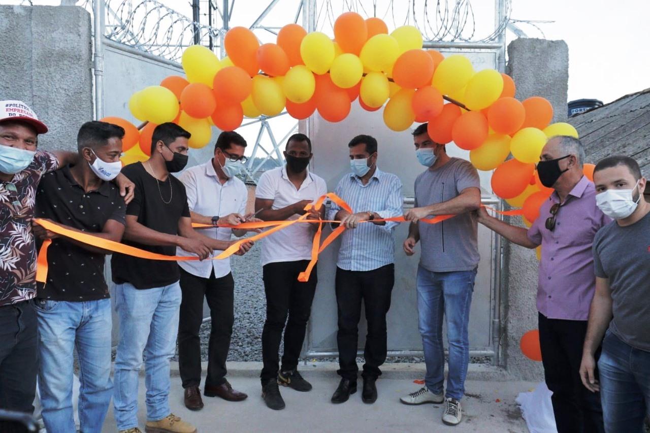 Prefeitura de Pedro Canário inaugura torre de telefonia móvel no distrito de Taquaras 