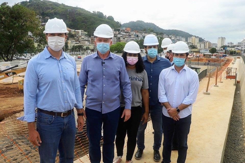 Casagrande visita obras de mobilidade na Capital no aniversário de 470 anos de Vitória