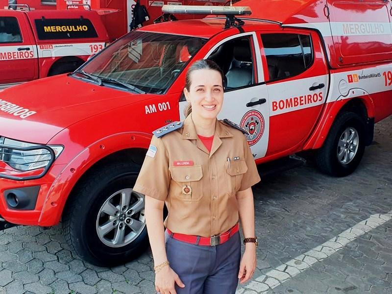 Corpo de Bombeiros tem a primeira major mulher após 110 anos de história