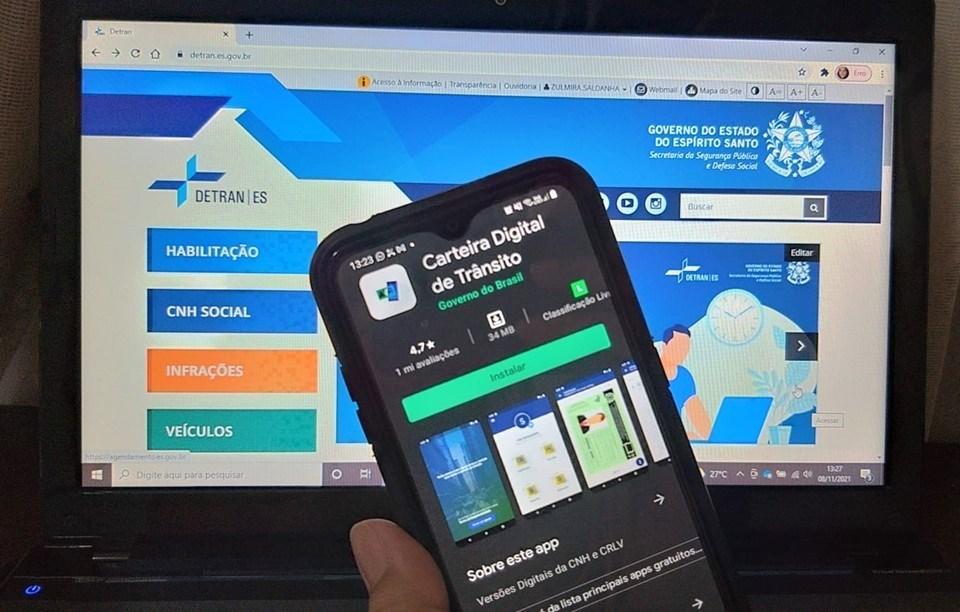 Detran/ES destaca facilidades disponíveis no App Carteira Digital de Trânsito (CDT)