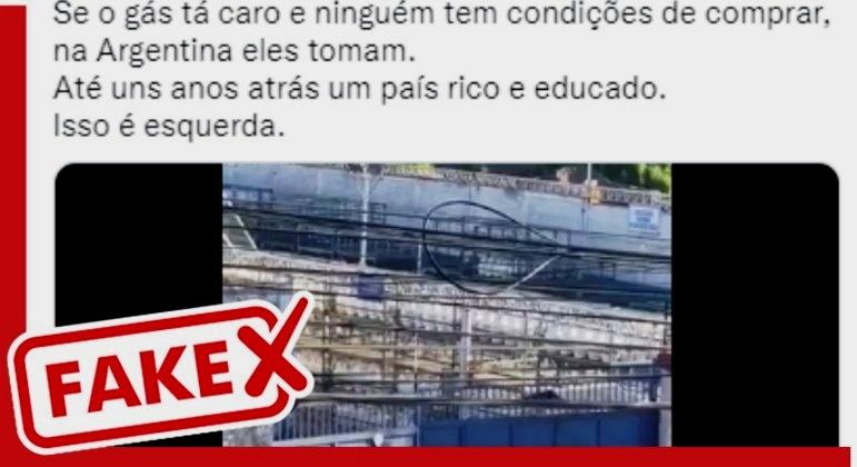 Argentinos saquearam depósito de gás de cozinha, em protesto?