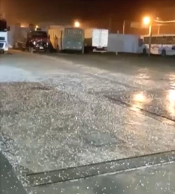 Chuva de granizo atinge Boa Esperança e Nova Venécia, no ES