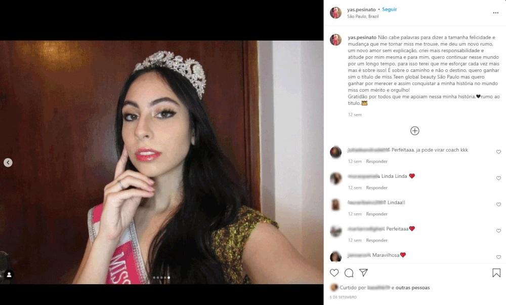 Miss Teen de SP que desapareceu na véspera de disputar concurso de beleza é encontrada no RS