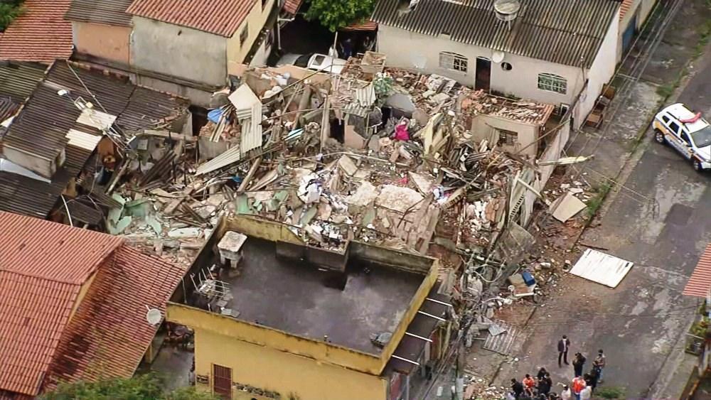 Prédios desabam em BH; bebê de 1 ano e 8 meses e homem morrem