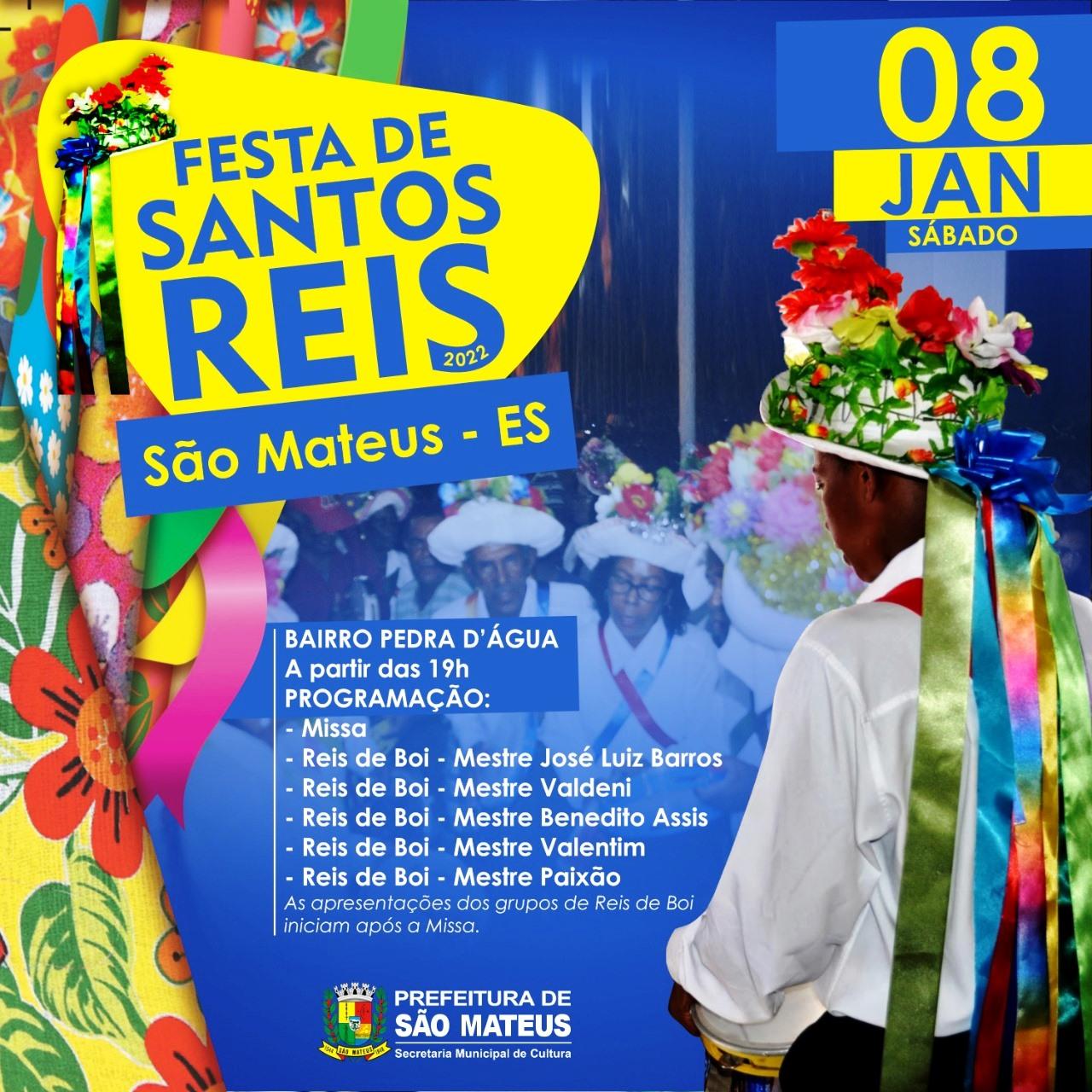 Bairro Pedra D’água, em São Mateus, ES, celebra Santos Reis neste sábado (8)