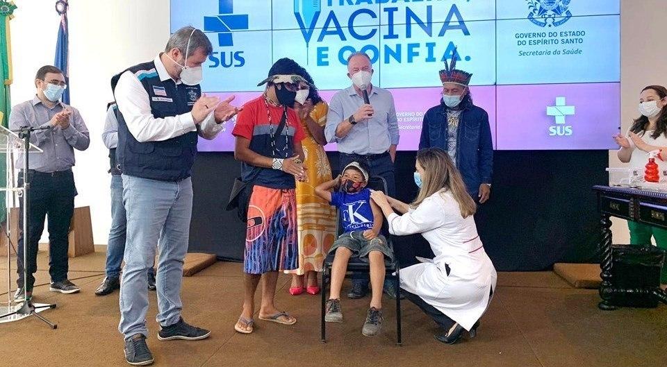 Mais de 1.300 doses pediátricas contra a Covid-19 são aplicadas no ES