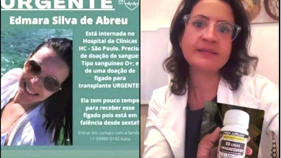 Mulher precisa de transplante de fígado após usar produto que emagrece