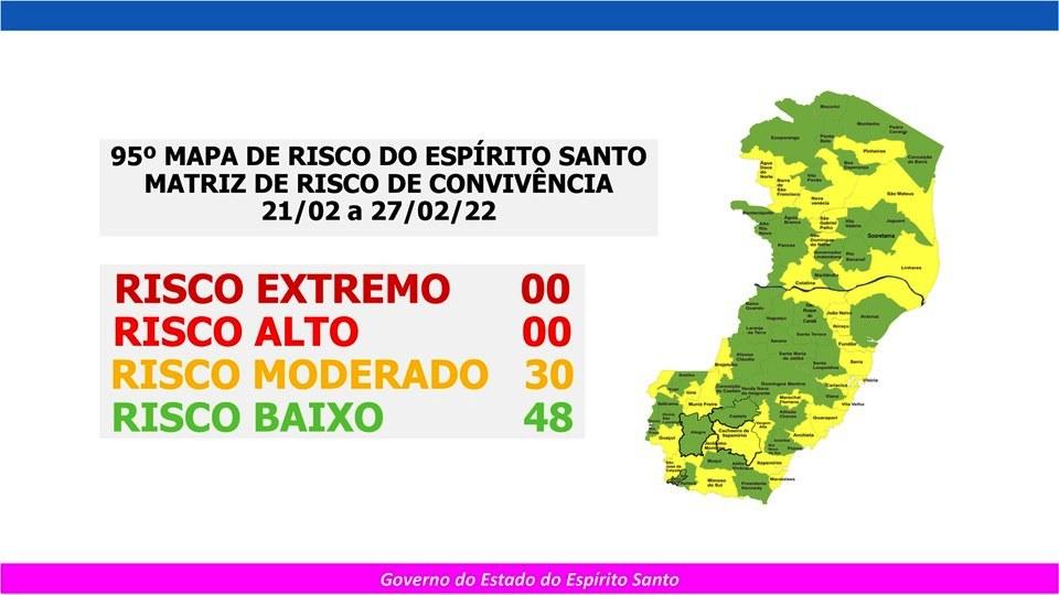 Sobe para 30 o número de cidades em risco moderado para Covid-19 no ES
