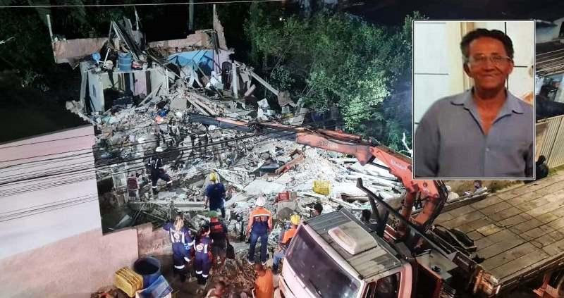 Casa desaba e três pessoas ficam soterradas no ES; um idoso foi encontrado sem vida