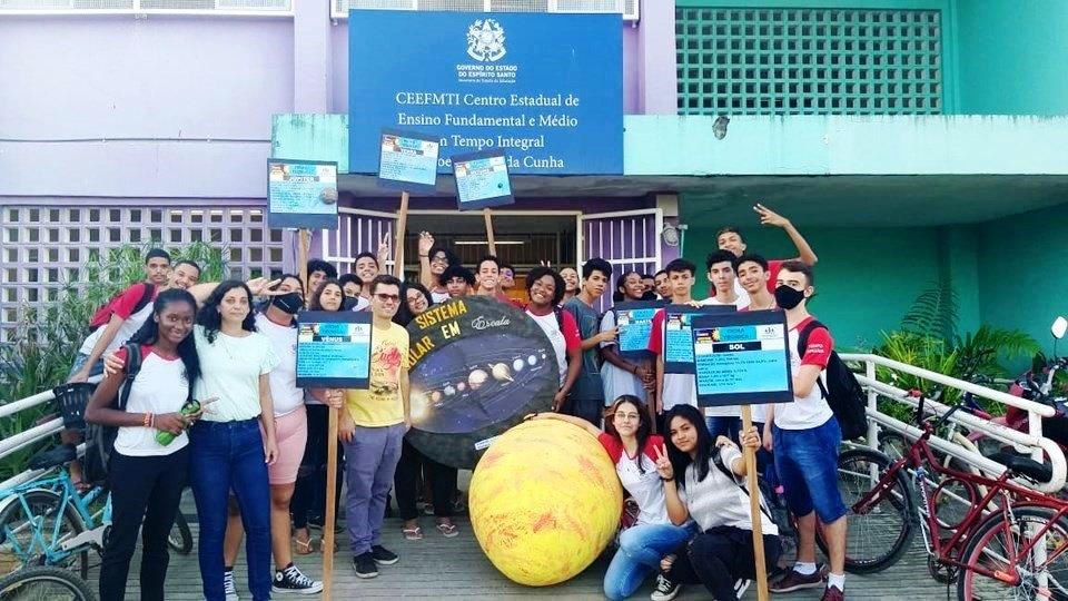 Escola de Pedro Canário (ES) realizou exposição sobre Sistema Solar