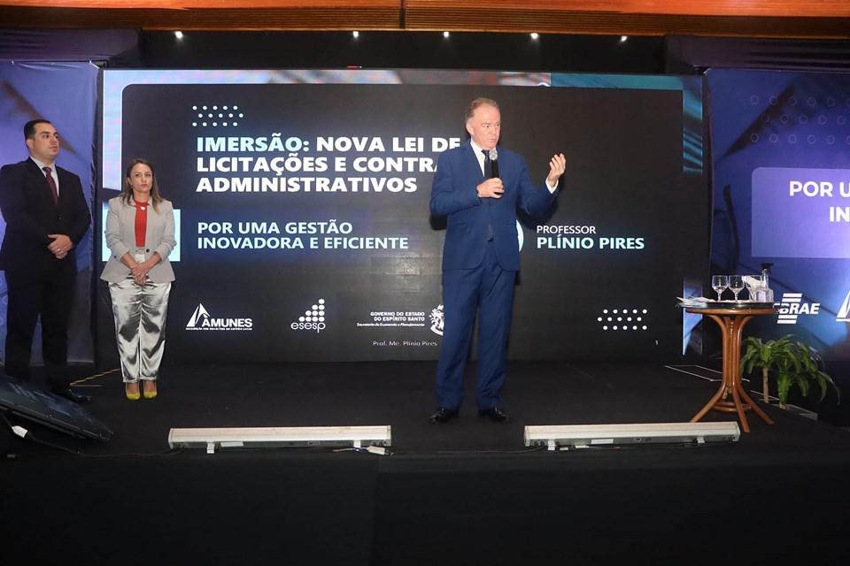 Governador participa do encerramento de curso sobre Nova Lei de Licitações, no ES