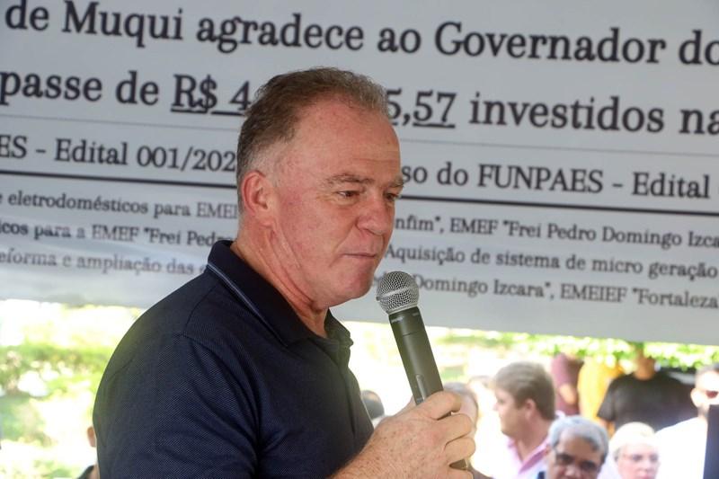 Casagrande entrega obras e anuncia novos investimentos em Muqui, no ES