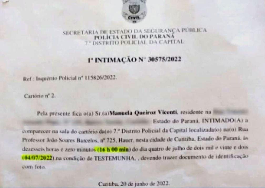 Grávida morta em batida é intimada a depor sobre denúncia feita por motorista que causou acidente