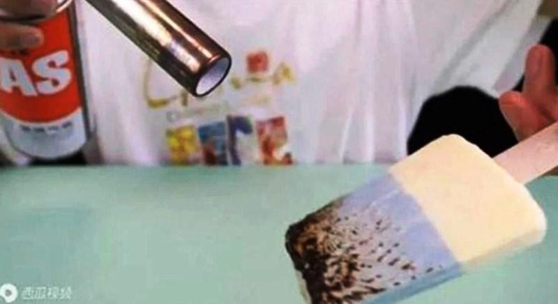 Sorvetes que não derretem nem com maçarico viralizou e virou alvo de investigação