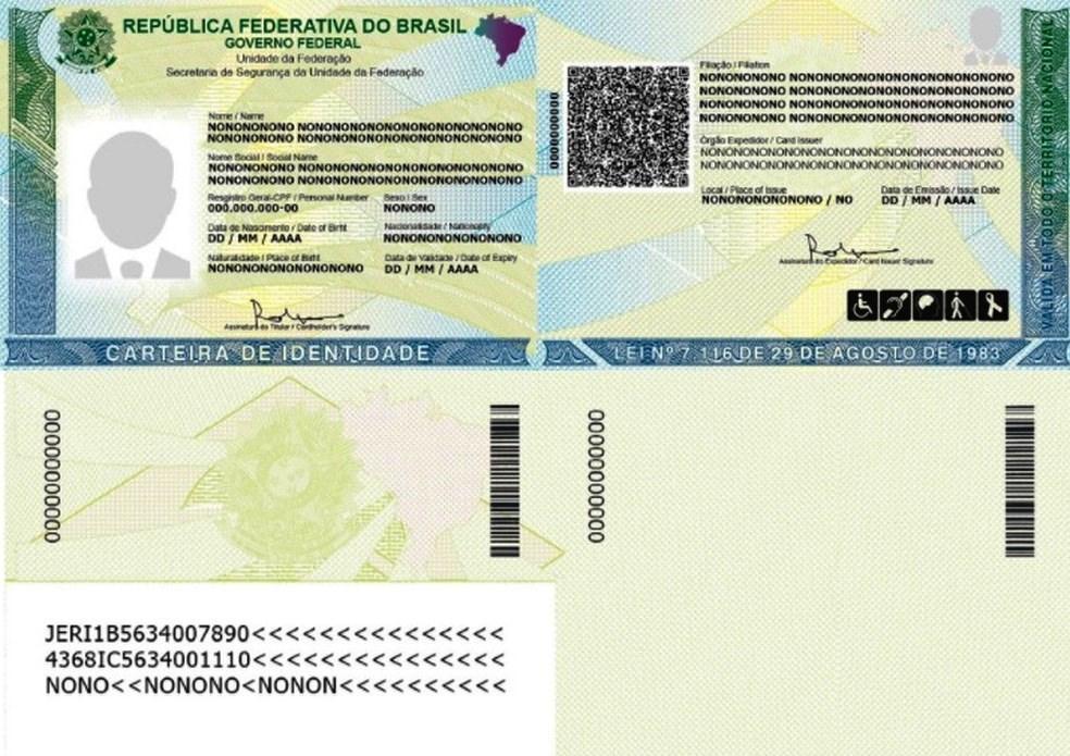 Nova Carteira de Identidade Nacional começa ser emitida nesta terça-feira (26)