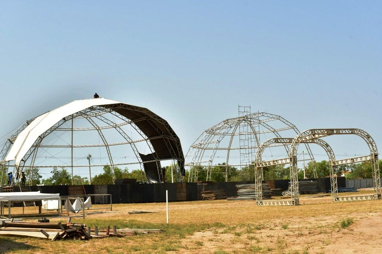 Prefeitura de São Mateus, ES, prepara uma mega estrutura para um mega evento na Festa da Cidade